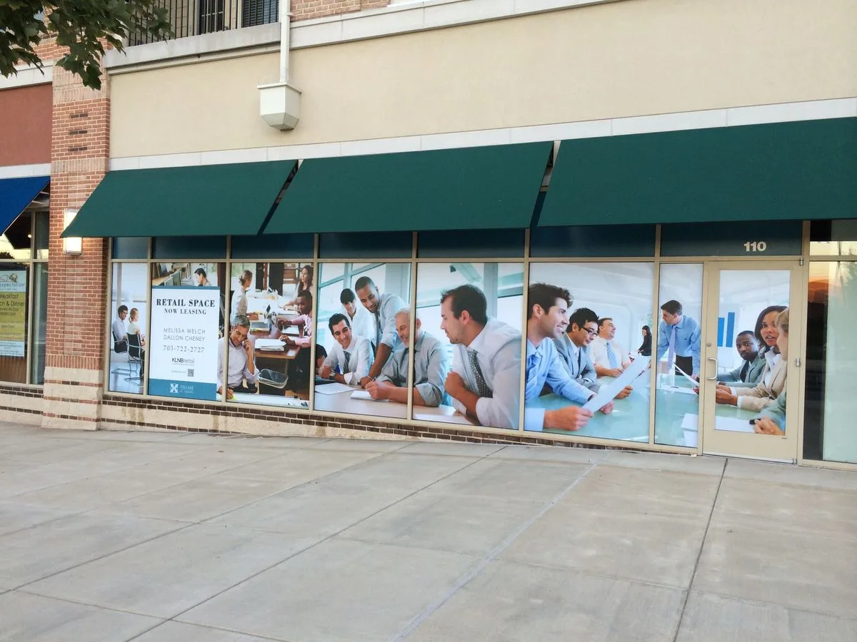 Perforated Window Graphics for Privacy and Branding