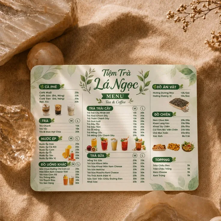 Restaurant Menu Printing and Lamination